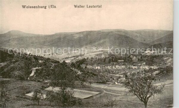 Weissenburg Wissembourg 67 Alsace Weiler Lautertal Panorama