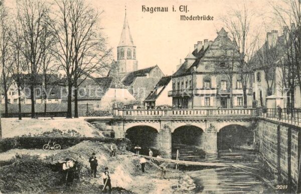 Hagenau 67 Bas-Rhin Alsace Moderbrücke