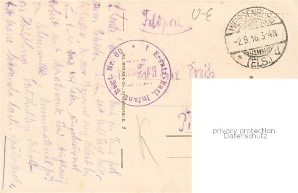 Weissenburg Wissembourg 67 Alsace Panorama Feldpost – Bild 2