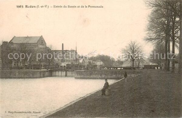 Redon 35 Ille-et-Vilaine Entree du Bassin et de la Promenade