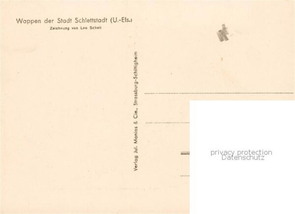 Schlettstadt Selestat 67 Bas-Rhin Stadtwappen – Bild 2