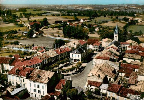 Verteillac Vue aerienne Le Centre