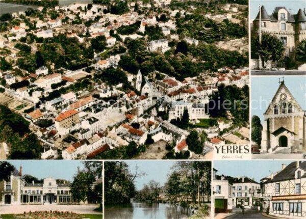 Yerres 91 Essonne Stadtzentrum Luftbild Teilansichten