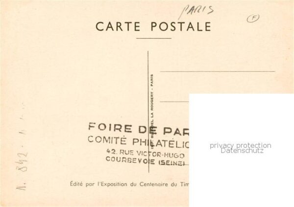 Paris 75 Centenaire du Timbre Poste – Bild 2
