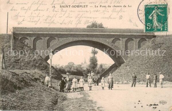 Saint-Souplet Nord Pont du chemin de fer Eisenbahnbrücke