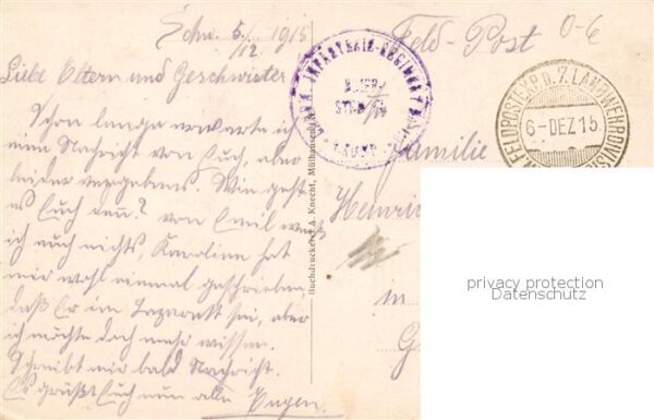 Wittelsheim 68 Haut-Rhin Zerschossen 1915 1. Weltkrieg – Bild 2