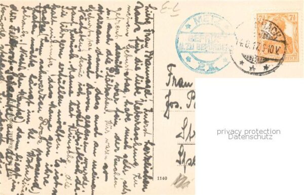 Rombach 57 Moselle Rombas Ansicht mit Kirche Prüfstempel – Bild 2