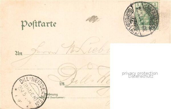 Hagenau 67 Bas-Rhin Alsace Kasernen Ansicht mit Kirche Hopfenhalle – Bild 2