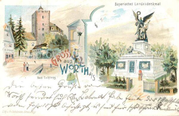 Woerth  Sauer 67 Alsace Schloss Bayerisches Landesdenkmal Künst