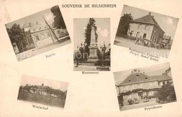 Hilsenheim 67 Bas-Rhin Mairie Monument Restaurant Epicerie Wie
