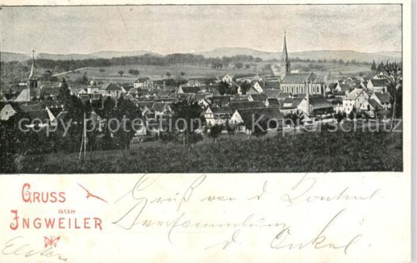 Ingweiler Ingwiller 67 Bas-Rhin Panorama Deutsche Reichspost