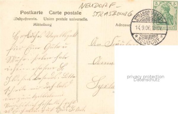 Neudorf Strasbourg Strassburg 67 Bas-Rhi Katholische Taubstummen-Anstalt – Bild 2