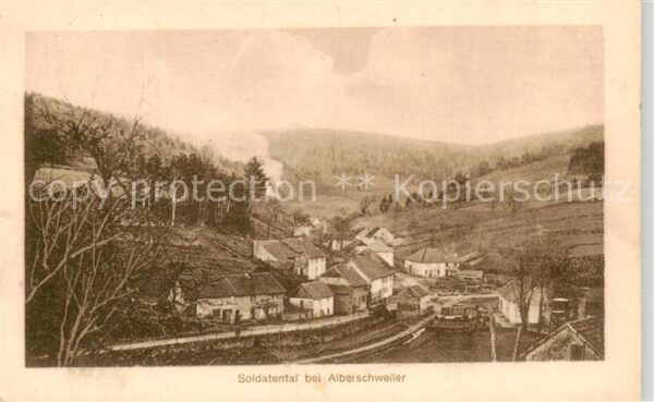 Alberschweiler Abreschviller 57 Moselle Soldatental Geprüft-Stempel