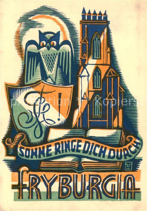 Fribourg  FR Sonne ringe dich durch Fryburgia Künstl