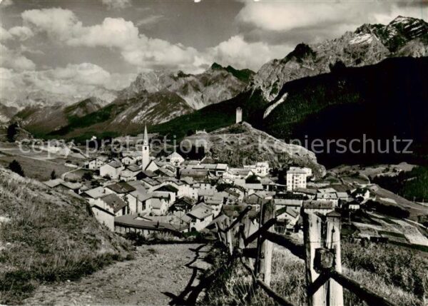 Ardez GR Panorama Bergdorf Alpen
