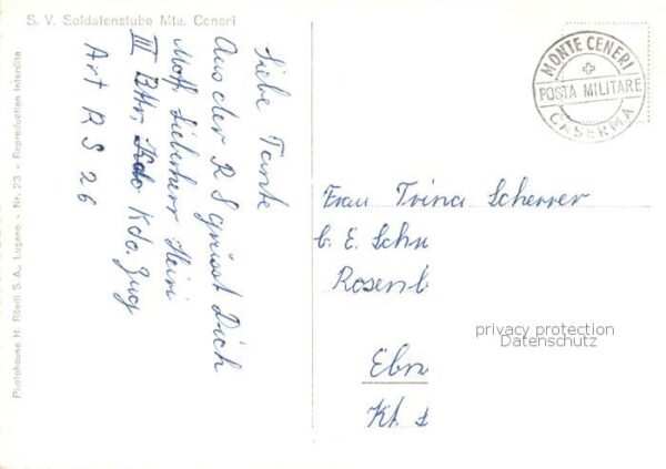 Monte Ceneri TI S. V. Soldatenstube – Bild 2