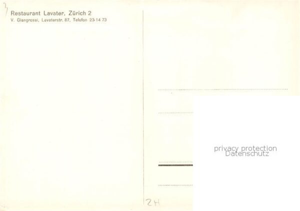 Zuerich ZH Restaurant Lavater – Bild 2