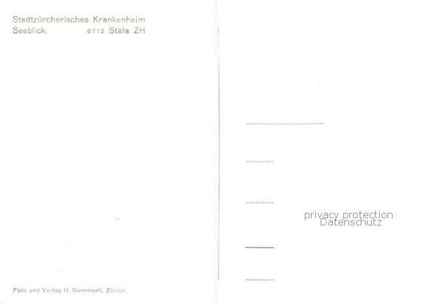 Staefa Zuerichsee Stadtzürcherisches Krankenheim – Bild 2