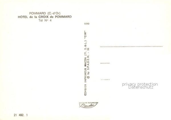 Pommard 21 Cote-d Or Hôtel de la Croix de Pommard – Bild 2