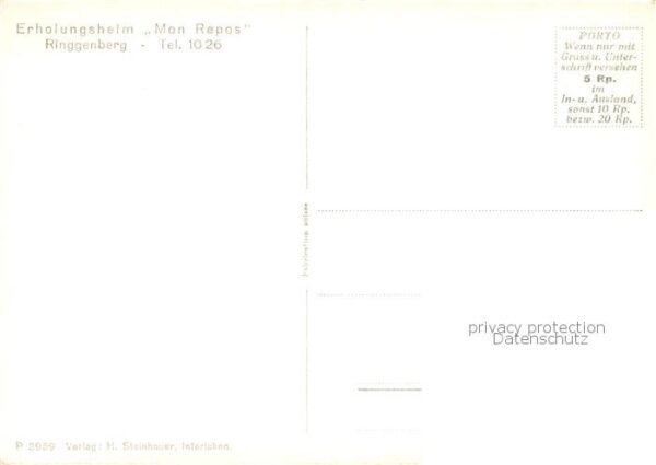 Ringgenberg Brienzersee BE Erholungsheim Mon Repos – Bild 2