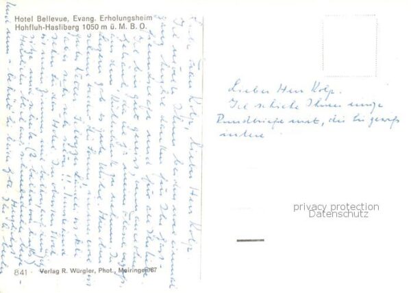 Hohfluh-Hasliberg BE Hotel Bellevue Ev Erholungsheim – Bild 2
