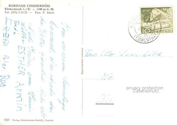Roethenbach Emmental BE Kurhaus Chuderhüsl Alpenblick – Bild 2