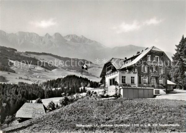 Roethenbach Emmental BE Kurhaus Chuderhüsl mit Stockhornkette