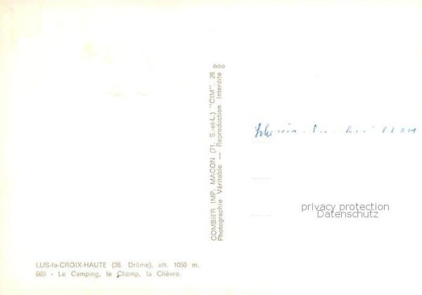 Lus-la-Croix-Haute Luz 26 Drome Le Camping le Champ et la Chèvre – Bild 2