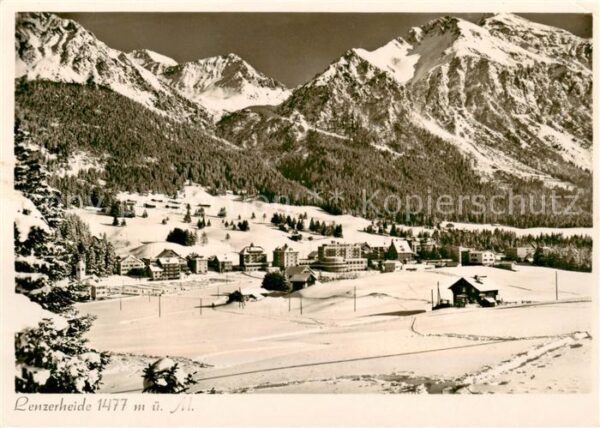Lenzerheide GR Panorama Wintersportplatz Alpen