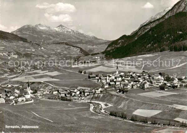 Savognin Savognino GR Panorama Julierroute Alpen