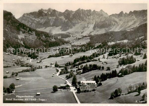 Rietbad 930m Toggenburg SG Hotel Kurhaus Blick zum Säntis Appenzel