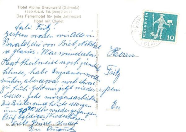 Braunwald GL Hotel Alpina mit Chalet – Bild 2