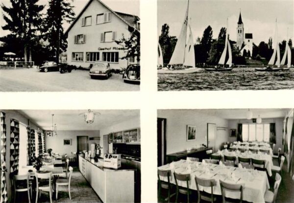 Riedern Romanshorn TG Hotel Rössli Restaurant Segelboote Bode