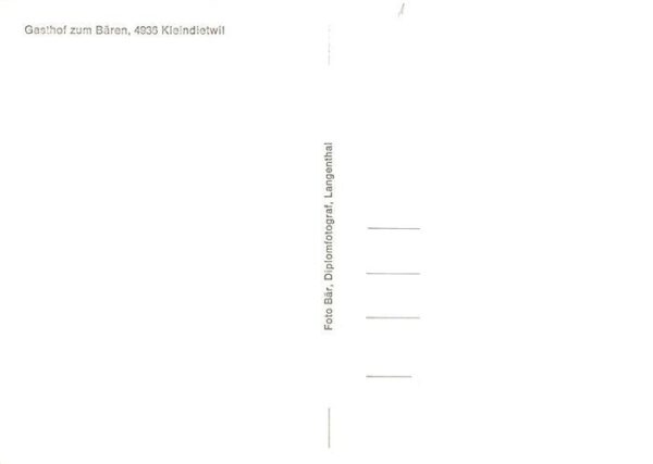 Kleindietwil Gasthof zum Bären Restaurant – Bild 2