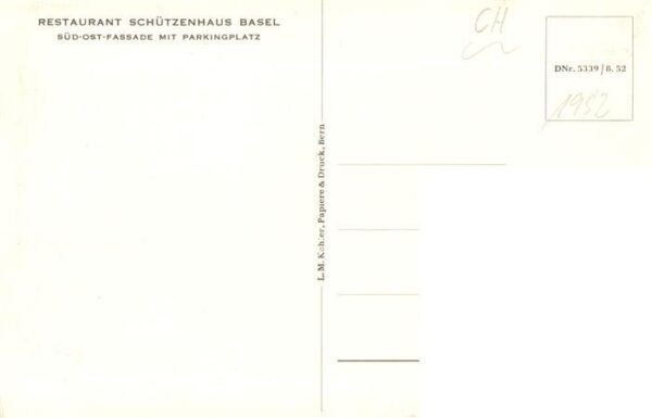 Basel BS Restaurant Schützenhaus – Bild 2
