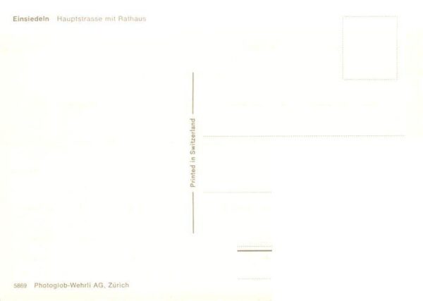 Einsiedeln  SZ Hauptstrasse mit Rathaus – Bild 2
