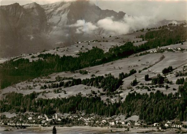 Cazis GR Panorama mit Heinzenberg Alpen