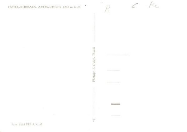 Cresta Avers GR Ortsansicht Kirche Hotel Kurhaus – Bild 2