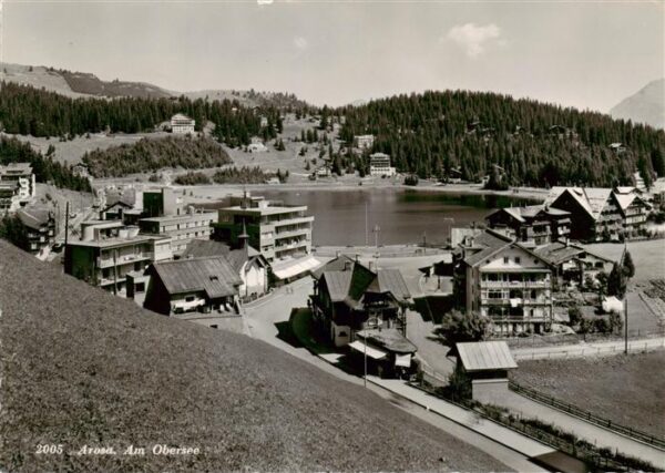 Arosa GR Teilansicht mit Obersee