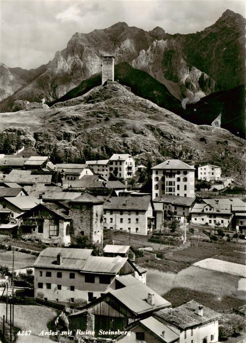 Ardez GR Ansicht mit Ruine Steinsberg