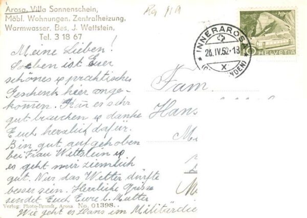 Arosa GR Villa Sonnenschein – Bild 2