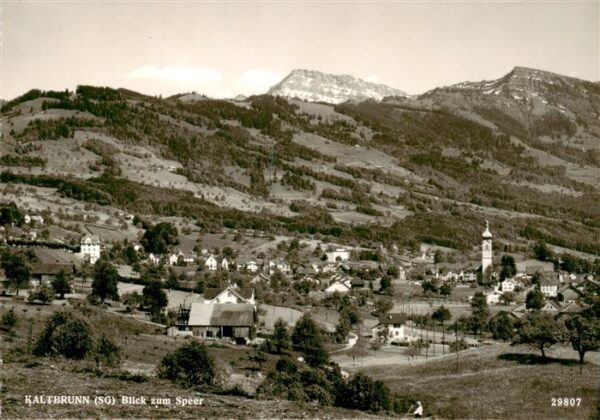 Kaltbrunn SG Blick zum Speer