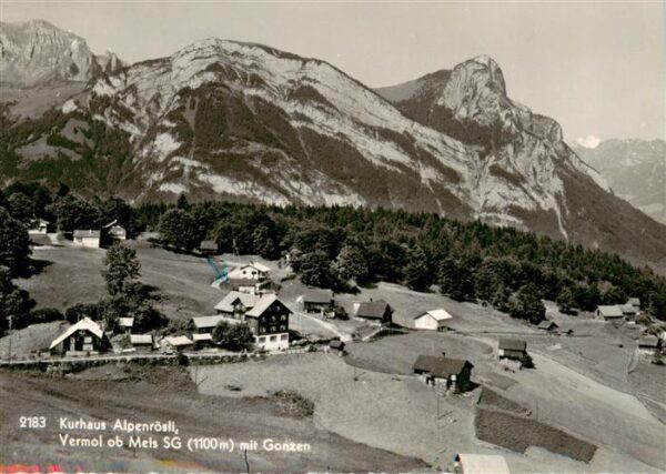 Vermol Kurhaus Alpenrösli mit Gonzen