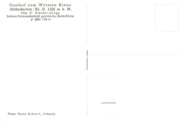 Ablaendschen BE Gasthof zum Weissen Kreuz – Bild 2