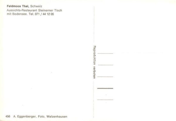 Thal Rorschach Aussichts Restaurant Steinerner Tisch m – Bild 2