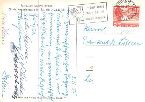 Zuerich ZH Restaurant Kappelerhof – Bild 2