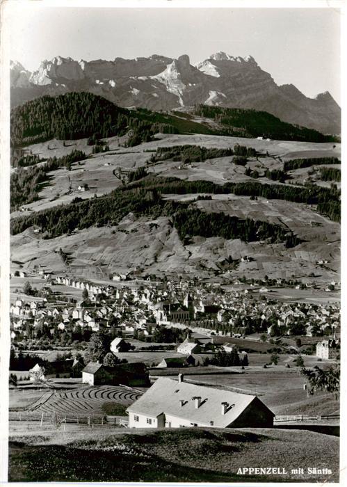 Appenzell IR Panorama mit Säntis