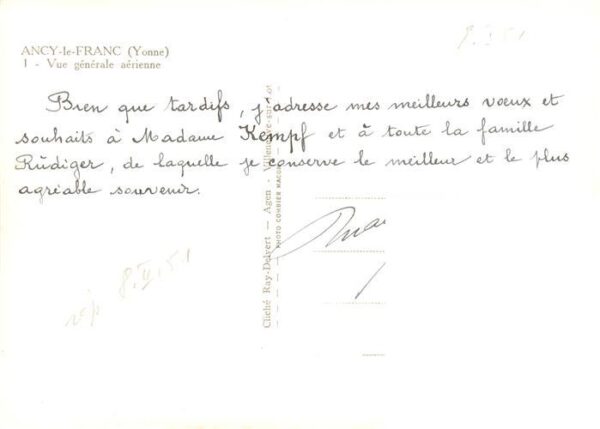 Ancy-le-Franc 89 Yonne Vue generale aerienne – Bild 2