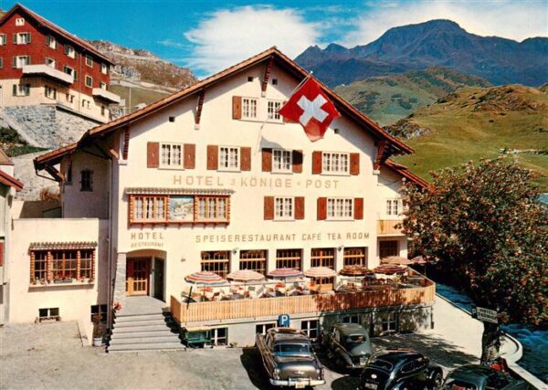 Andermatt UR Hotel 3 Könige Speiserestaurant Terrass