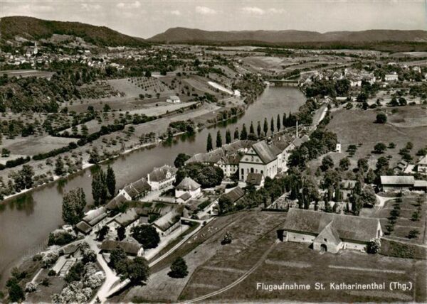 St Katharinental Diessenhofen TG Fliegeraufnahme